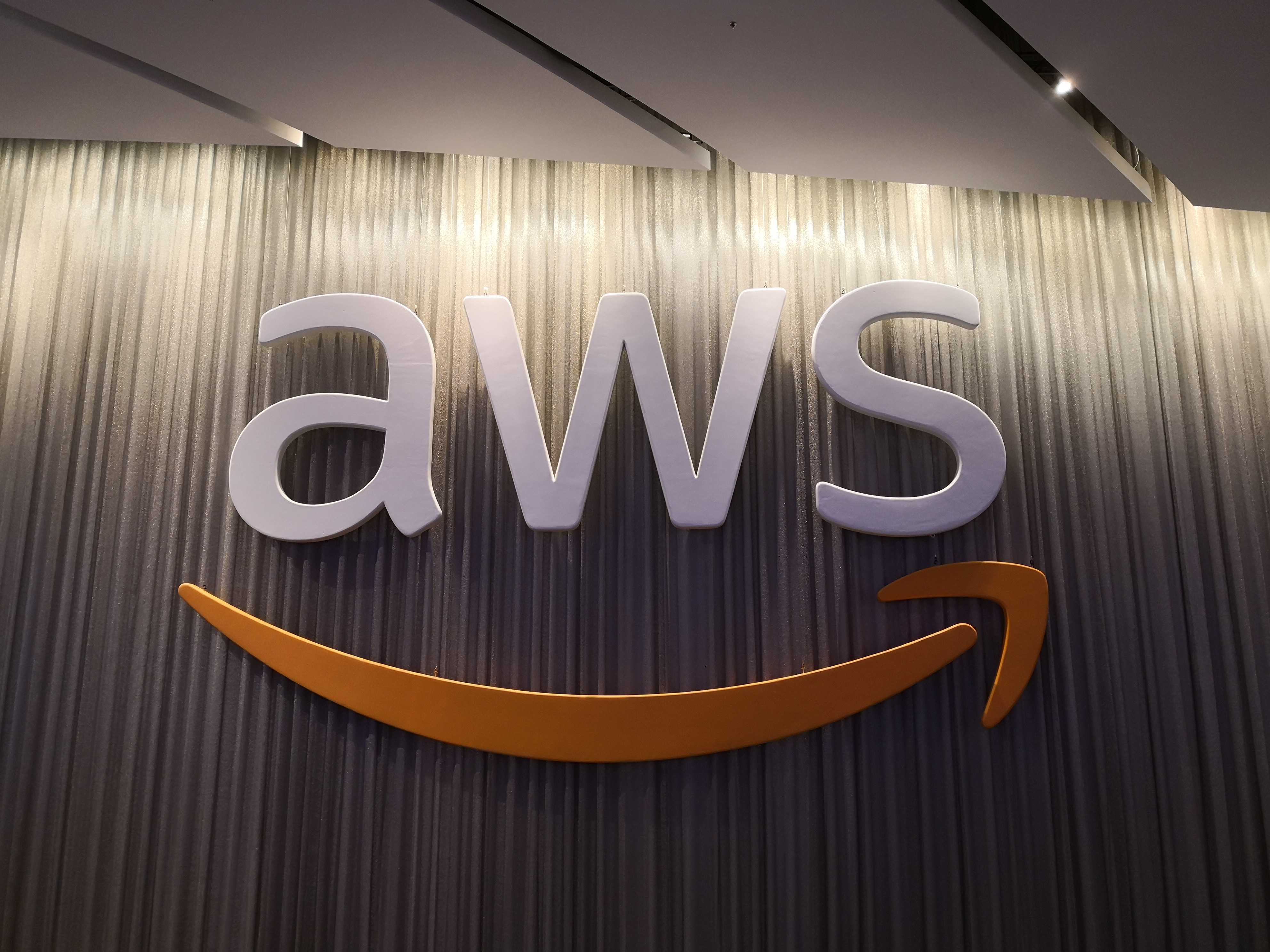AWS Logo at the Venetian in 2018