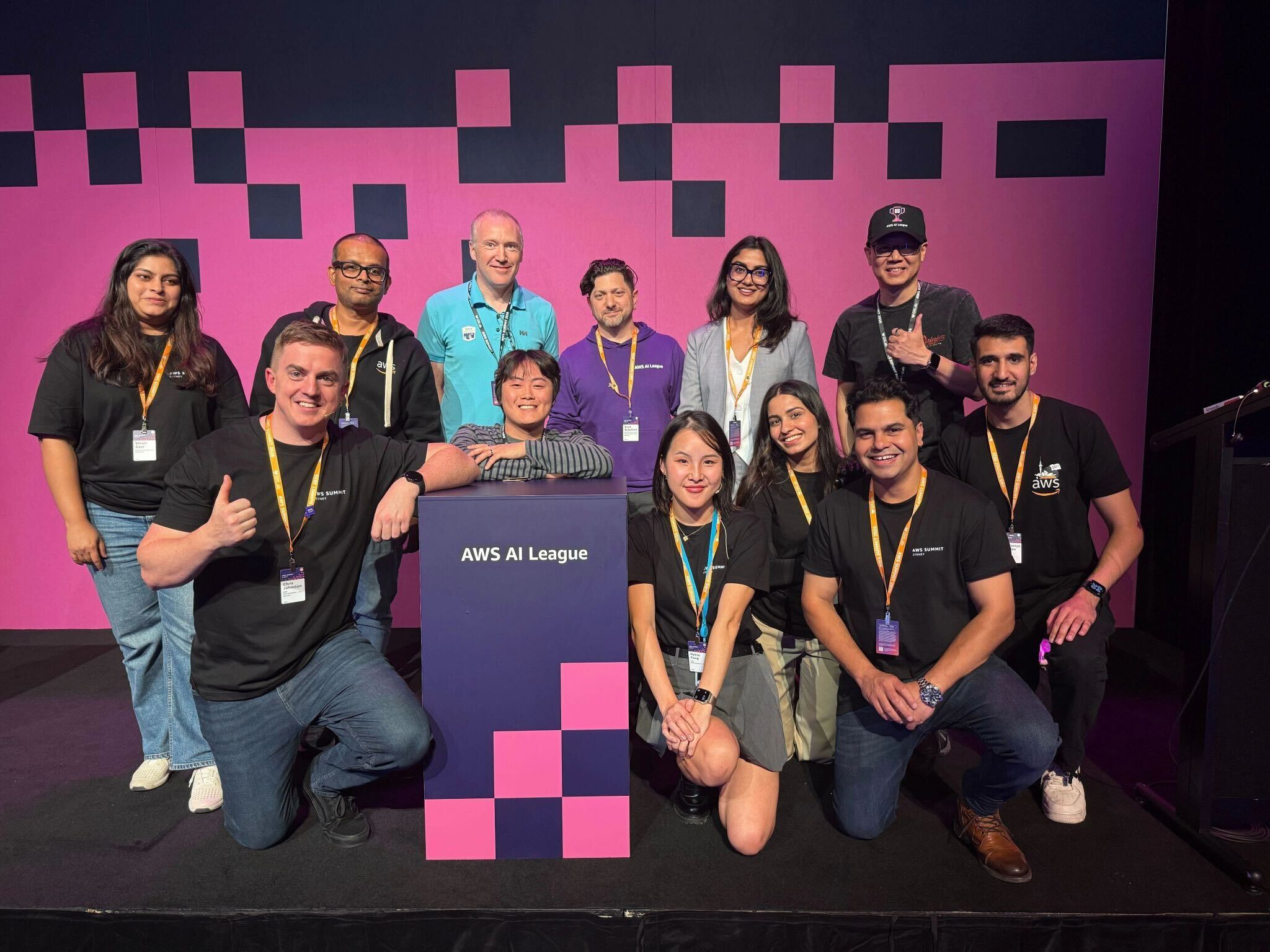 AWS AI League team and the finalists