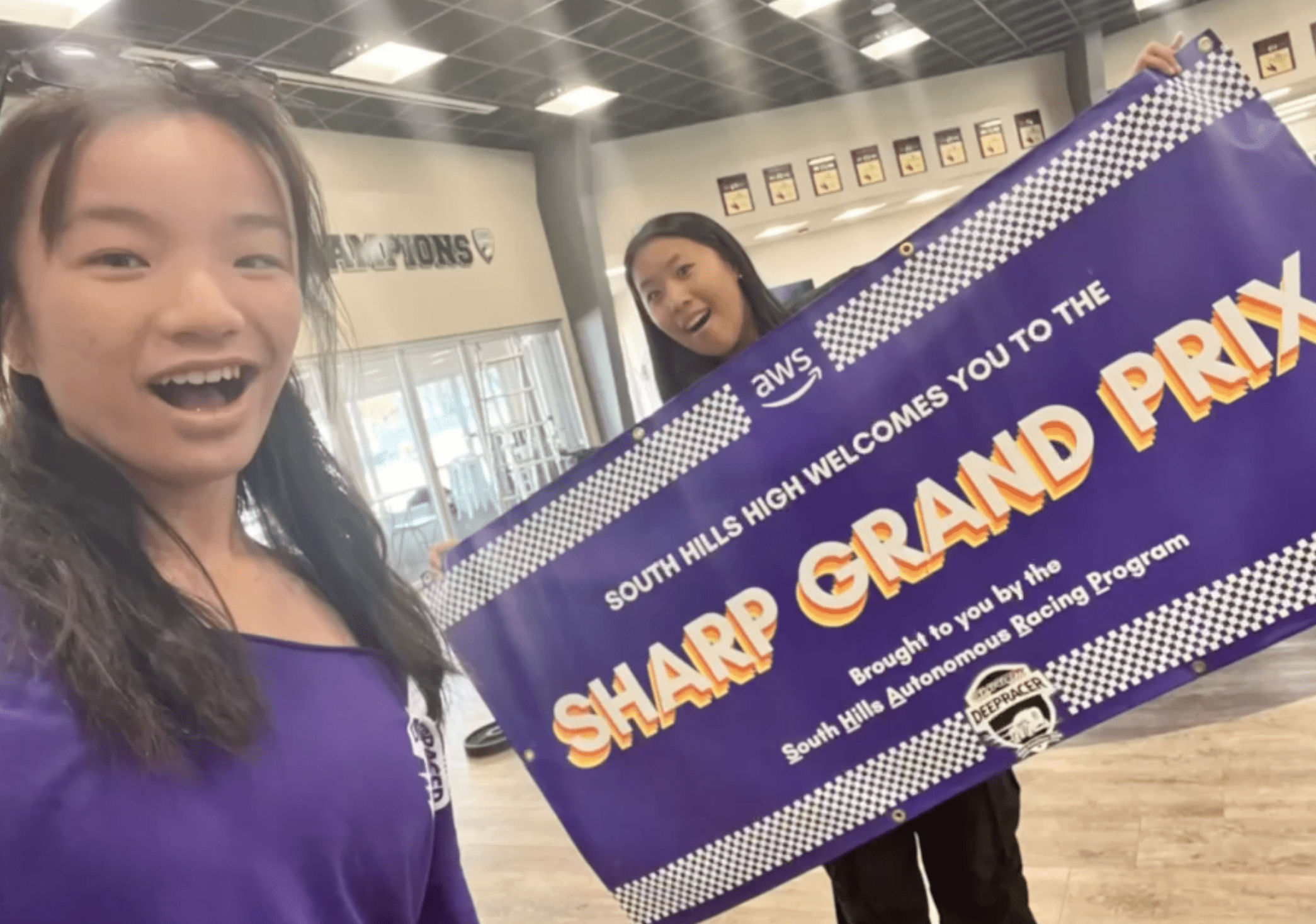 Denise and Sophie showing off their new acronym