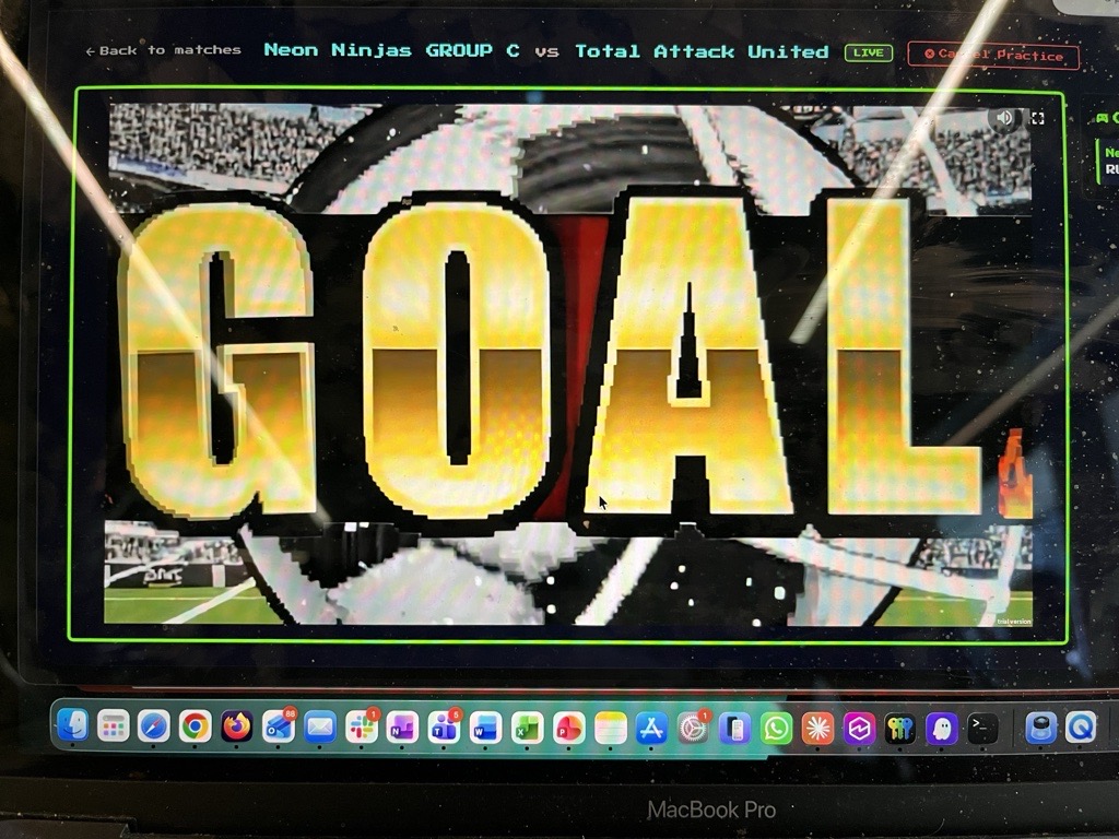 GOAL scored in the Agentic Football Cup