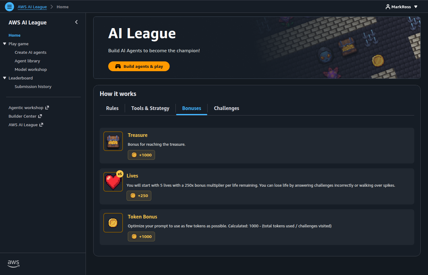 AI League scoring bonuses